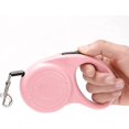 thumbnail image 4 of Correa retráctil para perros, correa para perros, correa retráctil automática de nailon para mascotas, cuerda de tracción elástica de 5 m para gato rosa, 4 of 5
