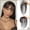 Brown Black, variant on Clip On Bangs for Women Human Hair, Natural Clip-on Partial Bangs, Breathable Human Hairs Toppers, Hair Pieces for Women with Thinning Hair (Black)