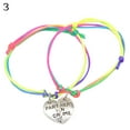thumbnail image 5 of Yesbay Women Girl Letter Carved Heart BFF Best Friend Matching Bracelet Gift-#1, 5 of 6