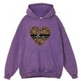 thumbnail image 4 of Sudadera con capucha divertida con estampado de leopardo desgastado retro para hombre y mujer, sudadera de gran tamaño, ropa de moda de gran tamaño, sudadera holgada 100 % algodón, 4 of 5