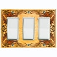 thumbnail image 1 of Metal Light Switch Plate Cover Elegant Yellow Grape Vine Damask Frame FRA048, 1 of 13