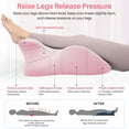 thumbnail image 6 of Eurhowing Ergonomic Memory Foam Wedge Pillow for Adults, Back Neck Shoulder Pain Relief, Adjustable Headboard Support for Sleeping, Reading, Reclining Bed Pillow, Pink, 6 of 9