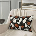 thumbnail image 4 of Halloween Pillow Covers 12x20 Set of 2, Halloween Ghost Pumpkins Decorative Throw Pillow Covers Holiday Farmhouse Outdoor Pillowcase for Couch Sofa Home Decor, 4 of 5