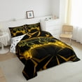 thumbnail image 3 of jejeloiu Console Game Lovers Queen Comforter Set,Neon Orange Gamepad Bedding Sets,Modern Video Games Bedding Comforter Set For Boys Teens,Ultra Soft Home Decor Reversible,3 Pieces, 3 of 8