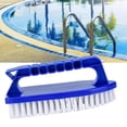 thumbnail image 4 of Swimming Pool Step Corner Brush Handheld Door Window Cleaning Tools with Fine Bristles, 4 of 5