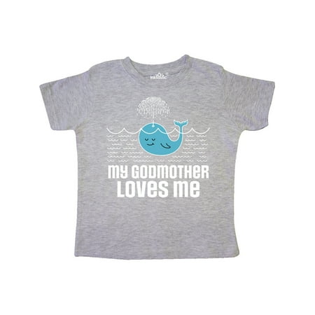 

Inktastic My Godmother Loves Me Gift Toddler Boy or Toddler Girl T-Shirt