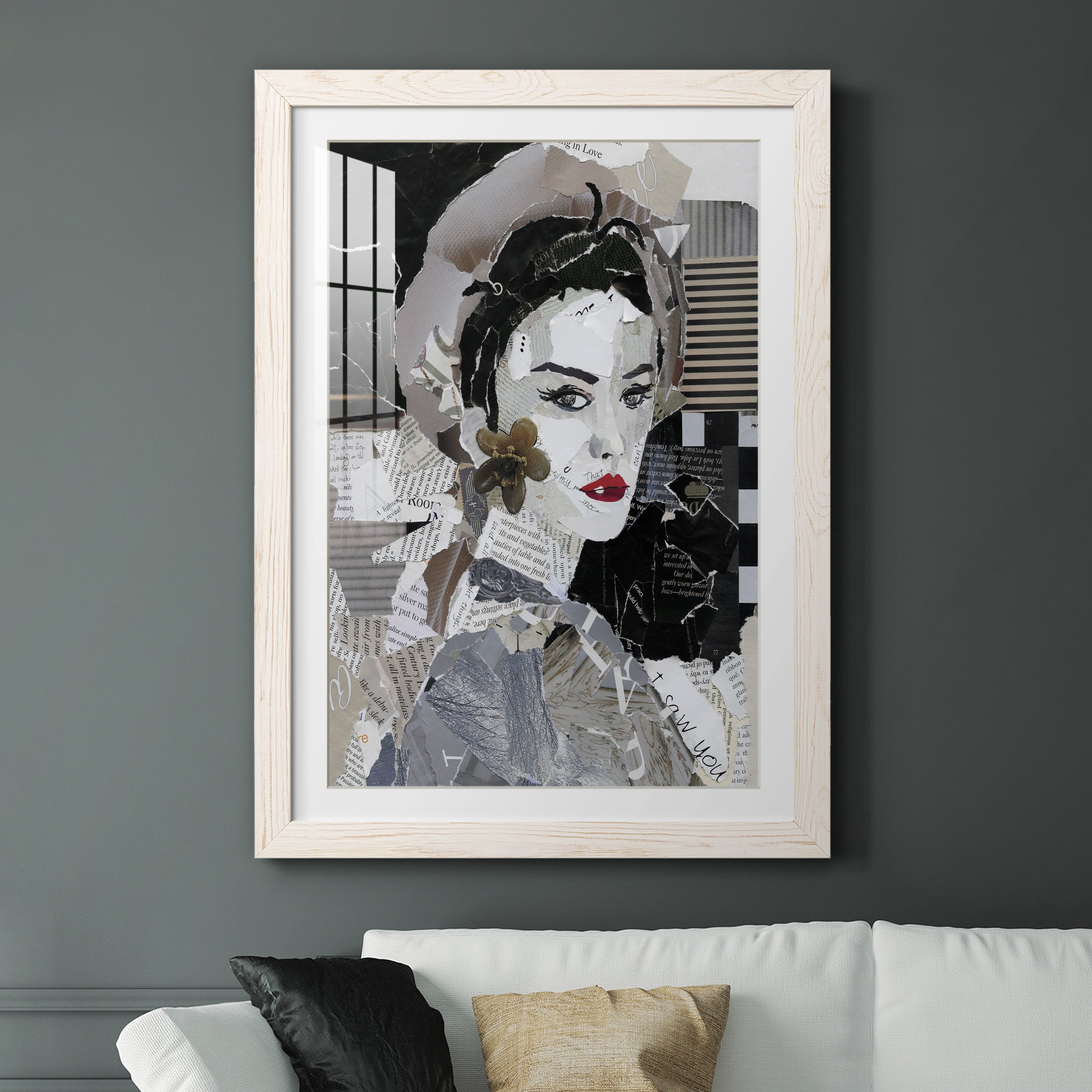 Runway Pause - Premium Framed Print - Distressed Barnwood Frame - Ready to Hang