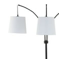 thumbnail image 6 of JONATHAN Y Sylva 72.5" 3-Light Mid-Century Modern Head-Adjustable Iron LED Arc Floor Lamp, Black, JYL3080A, 6 of 7
