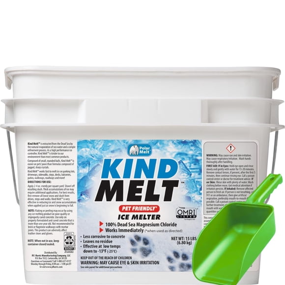 Derretidor de Hielo para Exteriores HARRIS Kind Melt Cloruro de Magnesio 6.8 kg