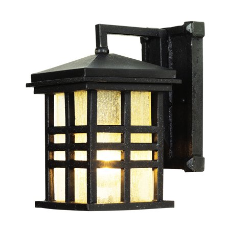

Wall Sconces 1 Light Fixture With Black Finish Cast Aluminum Medium 8 10 Watts