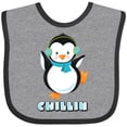 thumbnail image 3 of Inktastic Chillin Penguin Boys or Girls Baby Bib, 3 of 4