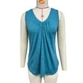 thumbnail image 6 of HADST Women's Casual V-Neck Sleeveless Tank Tops Summer Pleated Shirts, Comfortable & Trendy Sizes S-XXL, 6 of 9