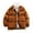 Orange, variant on Mens Winter Coats Men's Loose Padded Jacket Winter Shuai Hooded Warm Couples Padded Jacket Casual Everything Winter Coats for Men
