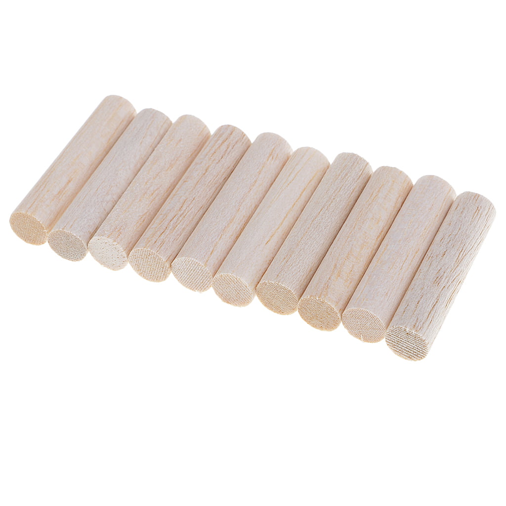 Collectible 10x Woodworking Balsa Wood Round Sticks 11x100mm for Sand Models 
