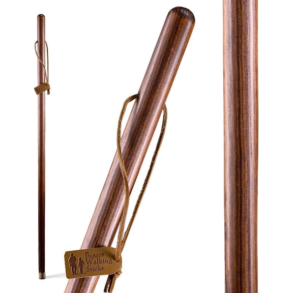 Brazos Free Form Red Wood Walking Stick 55 Inch Height