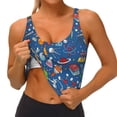 thumbnail image 3 of Picia Different Chemical Things Sports Bra for Women,Padded Strappy Sports Bras Medium Support Yoga Bra with Removable Cups,Running Yoga Bra-XX-Large, 3 of 9