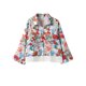thumbnail image 5 of Conjuntos de dos piezas de pantalones anchos con estampado floral para mujer, camisa de manga larga con solapa y botonadura sencilla, nuevos conjuntos vintage para mujer 2024, 5 of 5