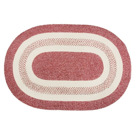 Jefferson Red Streak Braided Rug J702 This On Opens A Dialog That Displays Additional Images For Product With The Option To Zoom In Or Out