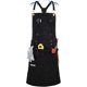thumbnail image 1 of Work Apron with 10 Tool Pockets, Men's Woodworking Fireproof Apron, Woodworking Canvas Apron Adjustable M to XXXL Cross Back Tool Apron, Black, 1 of 3
