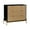 Matte Black, variant on Nathan James Andrew 3-Drawer Rattan Dresser or Boheminan Living Room Storage Cabinet with Natural Rattan Accent and Metal Legs, Light Oak/Black
