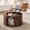 Walnut, variant on GUNAITO Round Lift Top Coffee Table with Storage and Sliding Door, Wooden Center Table for Living Room, Walnut