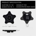 thumbnail image 3 of Solar Powered Fountain Water Pump for Bird Bath New Upgraded Mini Starfish Fountain Pump Free Standing Solar Panel Kit for Garden Pond Pool and Outdoor, 3 of 11