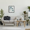 thumbnail image 3 of Stupell Industries Contemporary Modern Blue Layered Flower Buds Black Floating Frame Canvas Art, 17 x 21, by Stephanie Workman Marrott, 3 of 7
