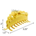 thumbnail image 2 of Motique Accessories 4 inch Scalloped Jaw Clip with Holes-Yellow, 2 of 5