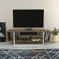 thumbnail image 2 of Asal 47" Modern Metal Wood TV Stand for 55 inch TV Oud Oak White, 2 of 5