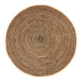 thumbnail image 1 of Chesterfield Farmhouse Hand Woven Reversible Braided Jute Area Rug, Natural and Dyed, 10' Round, Black, 1 of 9