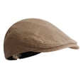 thumbnail image 5 of Men Cotton Linen Newsboy Cap Retro Classic Beret Ivy Irish Cabbie Flat Cap Gentleman Hat Lightweight Breathable Casual Driving Hat Vintage Style Cap 2026 Summer Fall Outfits, Wine, 5 of 6