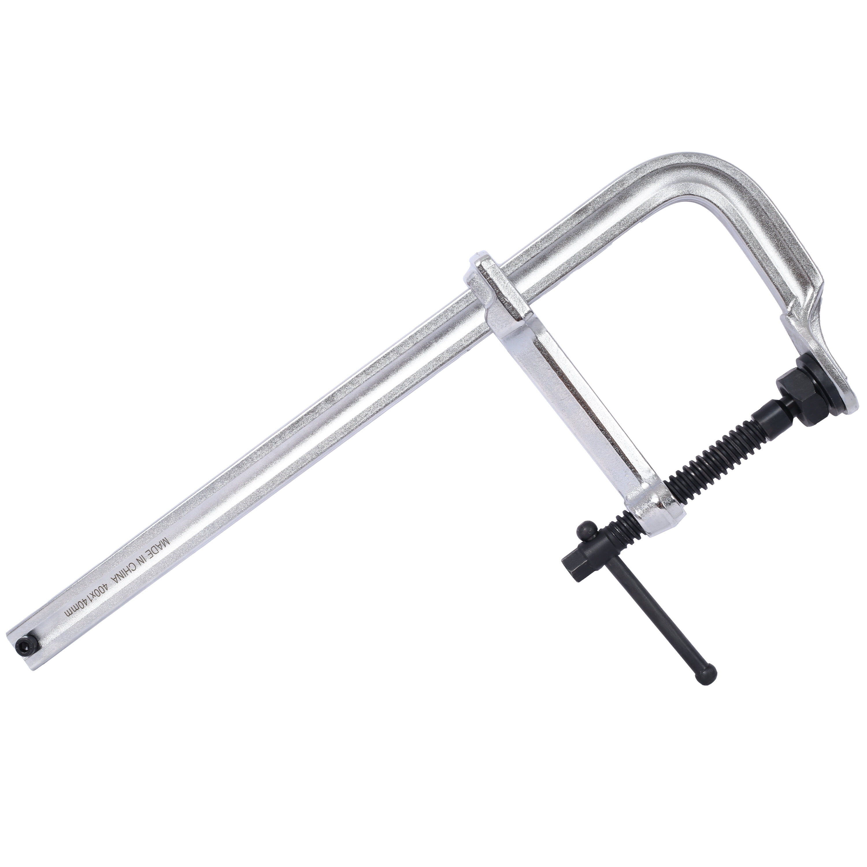 , Heavy-Duty F-Clamp,Removable Swivel Pad, Deep Throat F Clamp 5-1/2", Heavy Duty Bar Clamp for Welding,16"x5 1/2", Silver ,Steel ,