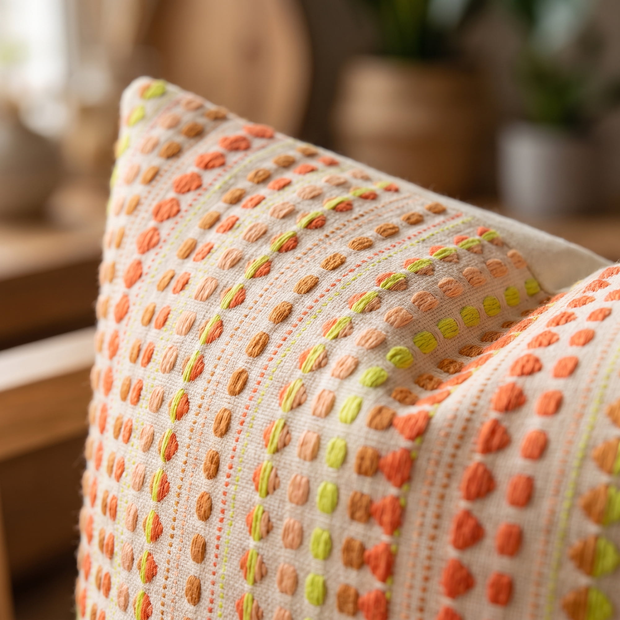 Unique Bargains Chenille Geometric Throw Pillow Covers 2 Pc Striped Cases Yellow 16"x16"