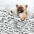 thumbnail image 3 of Pofeuu Fish Bones Print Puppy Blanket,Dog Blankets,Pet Blanket Cozy Cat Blankets for Indoor Cats, Fuzzy Pet Blanket for Kitten Doggy Dog Blankets-Medium, 3 of 8