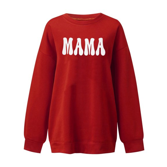 Durtebeua Women's Long Sleeve Sweatshirt Long Sleeve Sweatshirt Casual Crewneck Cute Pullover Tops