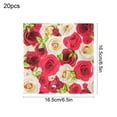 thumbnail image 3 of Fwttom Valentines Napkins, 20pcs Pink Napkins Disposable Handkerchiefs with Red Roses Patterned, Paper Napkins for Holiday, Valentines Day Restaurant & Surprise Night, 3 of 6