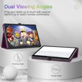 thumbnail image 4 of Fintie Folio Case for Amazon Fire Max 11 Tablet (13th Generation, 2023 Release) - Premium Vegan Leather Thin Folding Stand Cover with Auto Sleep/Wake, Purple, 4 of 9