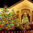 thumbnail image 3 of EIMELI Christmas Tree Lights with Ring   Christmas String Lights 6.6FT 8 Strands 280 LED with 8 Lighting Modes  Outdoor Indoor Fairy String Lights for 6/7/8ft Xmas Tree Decorations  Multi, 3 of 9