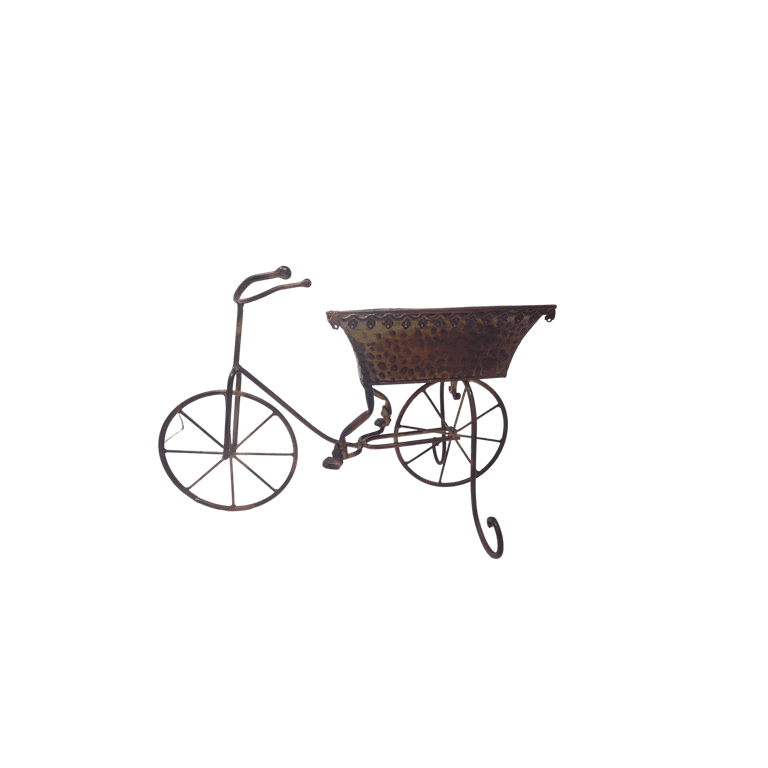 FantasticDecor Brown Metal Bicycle Planter Walmart