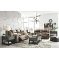 thumbnail image 3 of Signature Design by Ashley Stoneland Reclining Sofa in Light Brown, 3 of 11