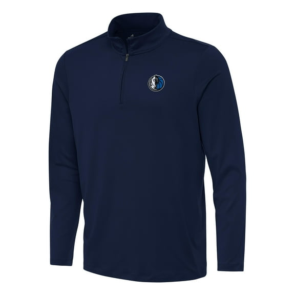 Men's Antigua Navy Dallas Mavericks Reprocess Quarter-Zip Top