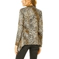 thumbnail image 4 of Allegra K Women's Leopard Print Long Sleeve Open Front Cardigan, 4 of 8