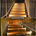 thumbnail image 3 of Luces solares para escaleras VOLISUN, paquete de 24 unidades, impermeables, IP67, blanco cálido, 3 of 6
