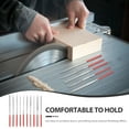 thumbnail image 2 of FONDOTIN Needle File Set with Red Rubber Handles for , Jewelry, Woodworking, Metalworking, and Craft Projects, 2 of 7