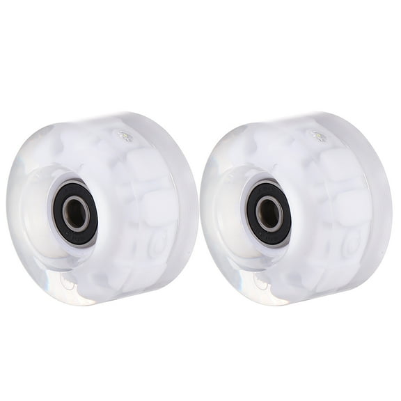 GOOHOCHY 2Pcs Blue Led Flashing Skate Wheels for Skates Accessories 11.8x7.9x3.9in