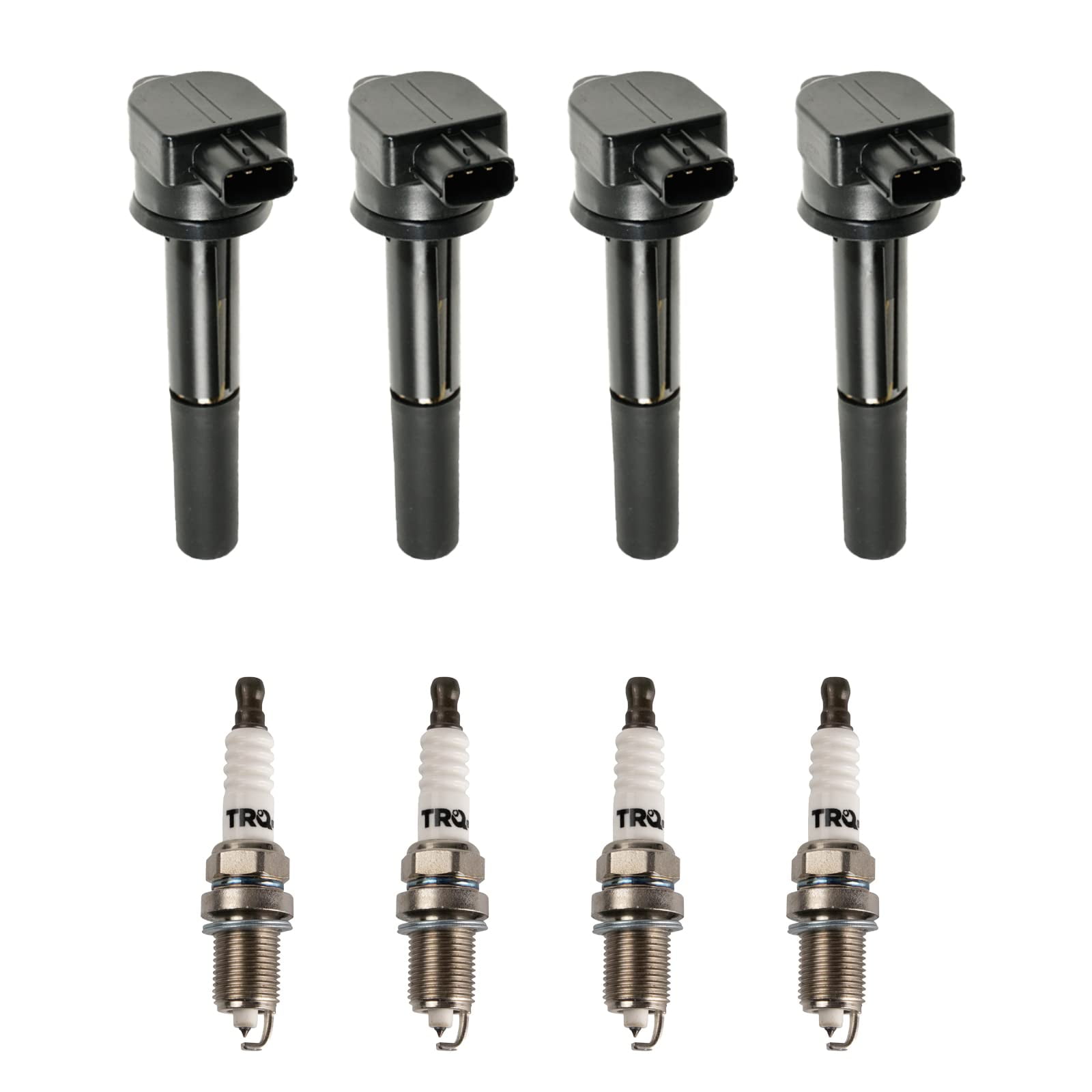 TRQ Ignition Coil & Iridium Spark Plug Kit Set for Chrysler Dodge Jeep ICA71801 Fits select: 2007-2017 JEEP PATRIOT, 2007-2017 JEEP COMPASS