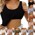 thumbnail image 3 of YaEYa Tank Tops with Built in Bras Womens Casual Summer Basic Tops Wireless Padded Sports Shirts Breathable Workout Yoga Camisole Comfy Undershirt (Pink,XXL), 3 of 9