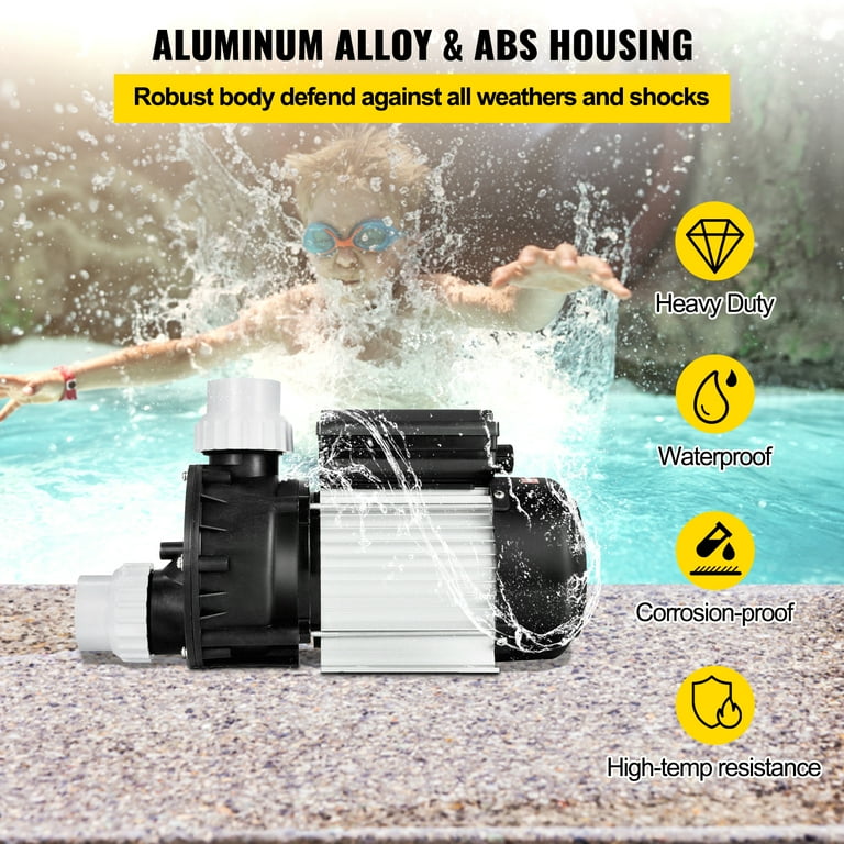 VEVOR Swimming Pool Pump 3 4 HP 110V Hot Tub Pump 0.75 Kw Water Circulation Pool Pump Spa Pump Above Ground Pool and Whirlpool Bath