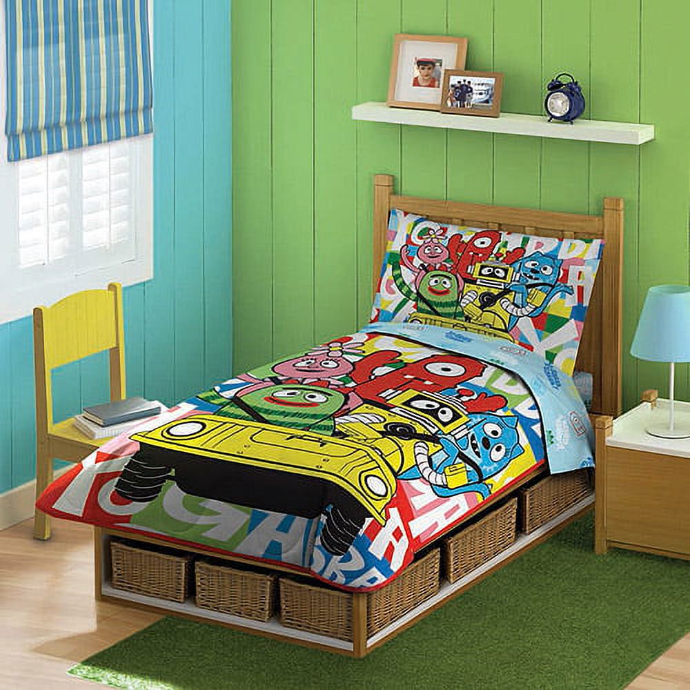 DISCONTINUED - Yo Gabba Gabba 4-Piece Toddler Bedding Set