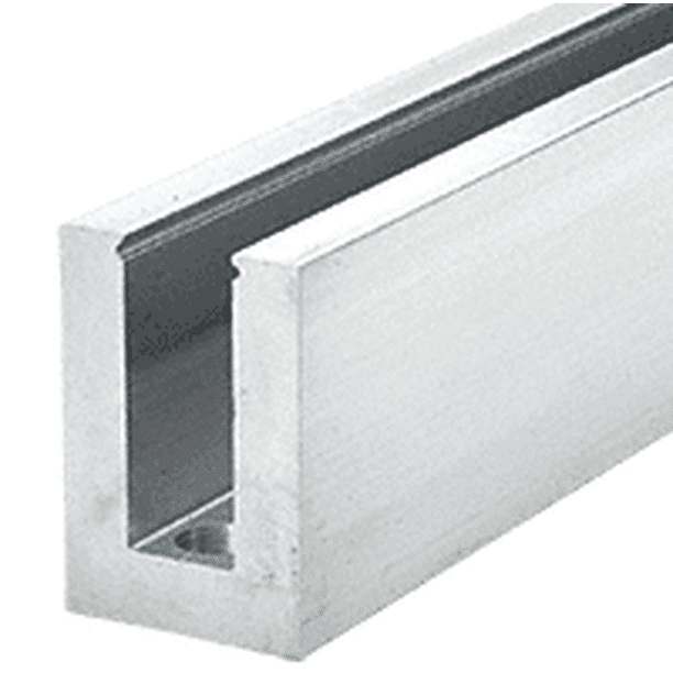 CRL B7S20D6 Mill Aluminum Square HeavyDuty Base Shoe